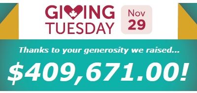Giving Tuesday Raised $409,671.00!