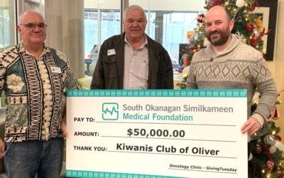Kiwanis Club of Oliver Gives $50,000!
