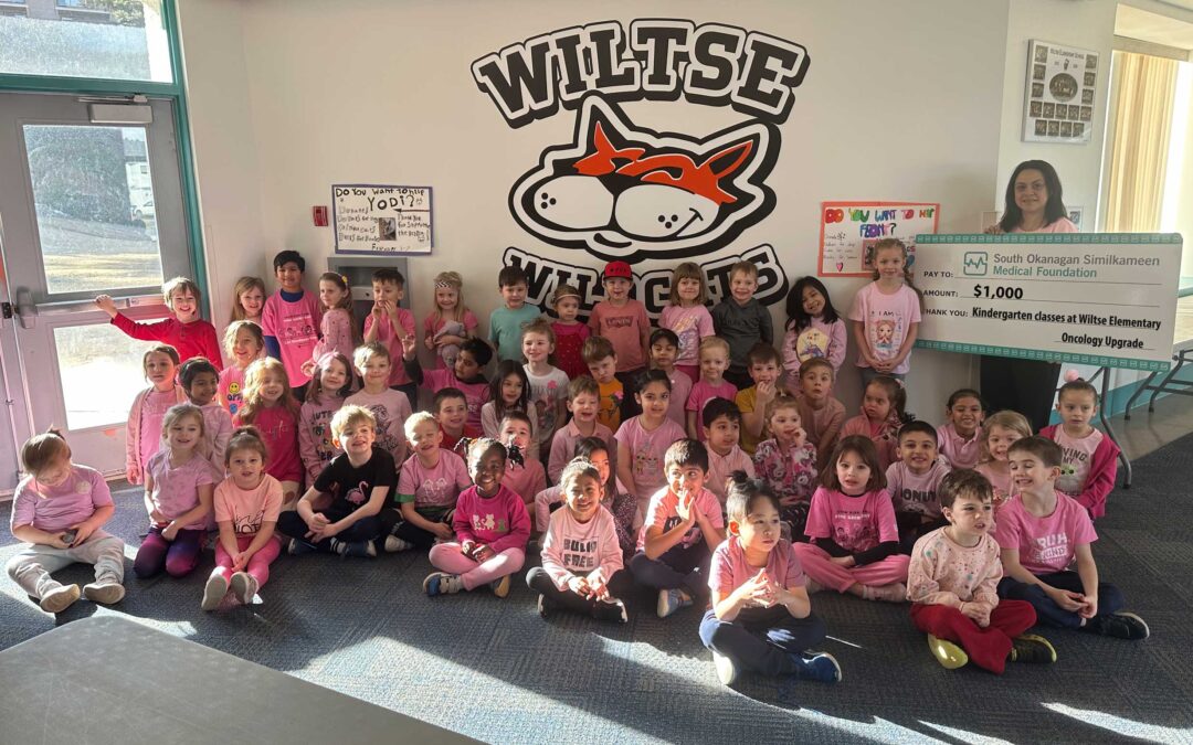 Wiltse Elementary Kindergarten Classes Raise $1,000 for SOS Medical Foundation’s Oncology Centre Upgrade